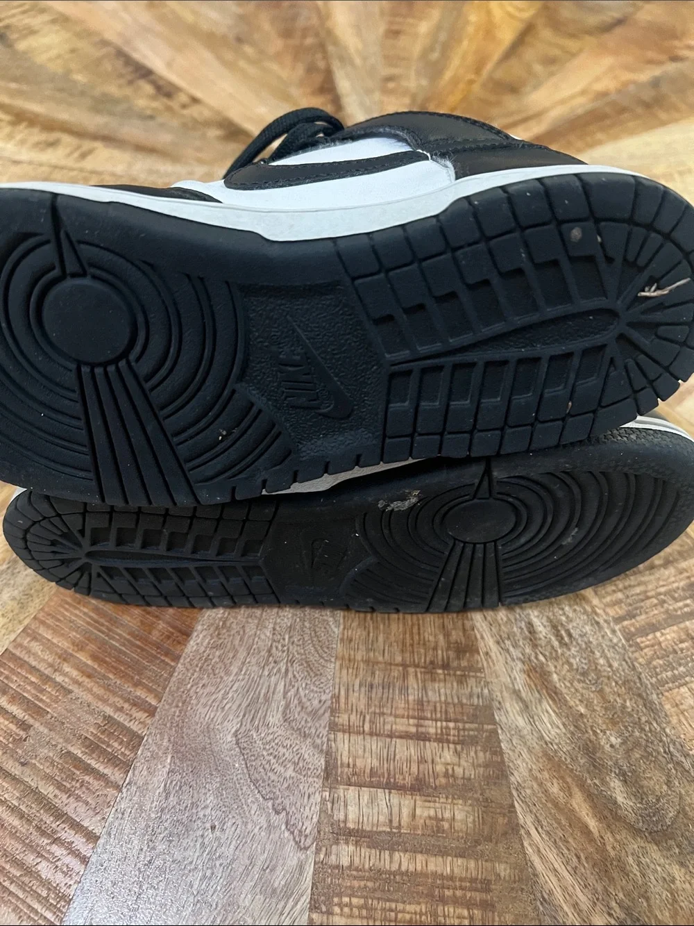 Nike Kids Black and White High-Top Sneakers